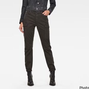 SIZE 33/32 WMN G-STAR BLOSSITE G-SHAPE ARMY HIGH SKINNY PANTS